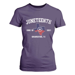 Juneteenth Galveston Texas T Shirt For Women Juneteenth Flag African American History TS11 Purple Print Your Wear