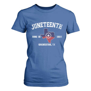 Juneteenth Galveston Texas T Shirt For Women Juneteenth Flag African American History TS11 Royal Blue Print Your Wear