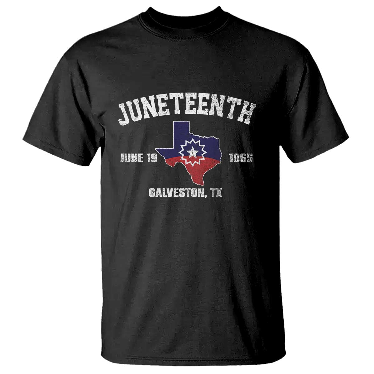 Juneteenth Galveston Texas T Shirt Juneteenth Flag African American History TS11 Black Print Your Wear