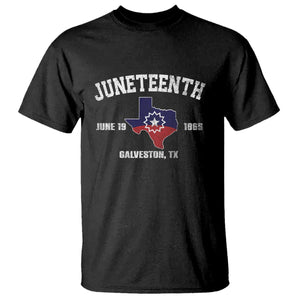 Juneteenth Galveston Texas T Shirt Juneteenth Flag African American History TS11 Black Print Your Wear