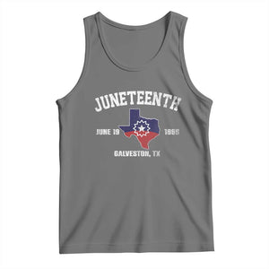 Juneteenth Galveston Texas Tank Top Juneteenth Flag African American History TS11 Black Heather Print Your Wear
