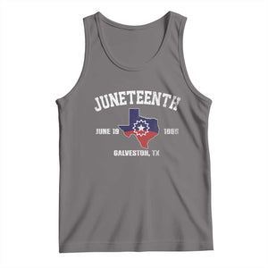 Juneteenth Galveston Texas Tank Top Juneteenth Flag African American History TS11 Deep Heather Print Your Wear