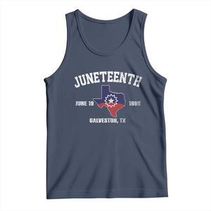 Juneteenth Galveston Texas Tank Top Juneteenth Flag African American History TS11 Navy Print Your Wear