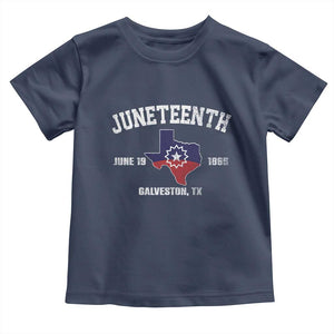 Juneteenth Galveston Texas Toddler T Shirt Juneteenth Flag African American History TS11 Navy Print Your Wear