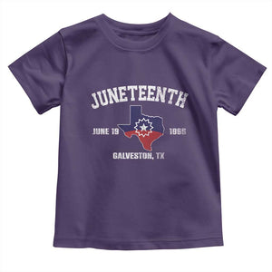Juneteenth Galveston Texas Toddler T Shirt Juneteenth Flag African American History TS11 Purple Print Your Wear