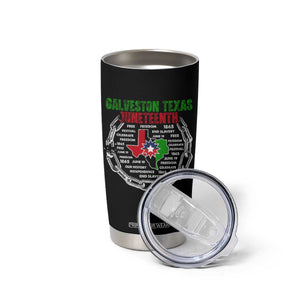 Juneteenth Galveston Texas Tumbler Cup Break The Chain Freedom Since 1865 TS11 Print Your Wear