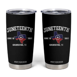 Juneteenth Galveston Texas Tumbler Cup Juneteenth Flag African American History TS11 Black Print Your Wear