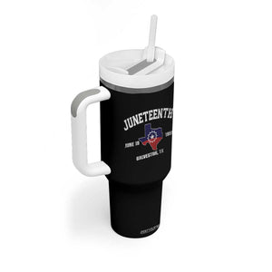 Juneteenth Galveston Texas Tumbler With Handle Juneteenth Flag African American History TS11 Print Your Wear