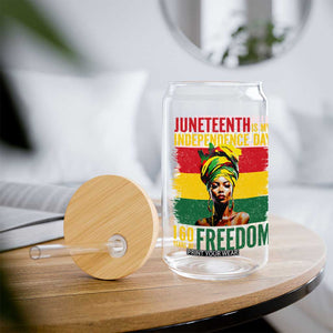 Juneteenth Is My Independence Day 160 Years Of Freedom Glass Can TS11 Print Your Wear