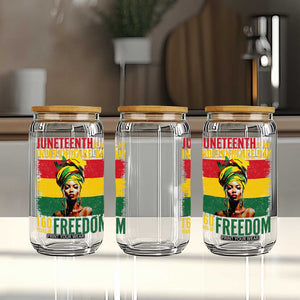Juneteenth Is My Independence Day 160 Years Of Freedom Glass Can TS11 Print Your Wear