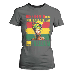 Juneteenth Is My Independence Day 160 Years Of Freedom T Shirt For Women TS11 Dark Heather Print Your Wear