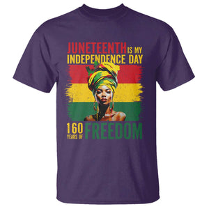 Juneteenth Is My Independence Day 160 Years Of Freedom T Shirt TS11 Purple Print Your Wear