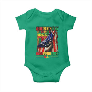 Juneteenth Is My Independence Day Baby Onesie Black Pride American Flag TS11 Irish Green Print Your Wear