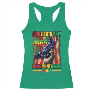 Juneteenth Is My Independence Day Racerback Tank Top Black Pride American Flag TS11 Irish Green Print Your Wear