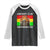 Juneteenth Is My Independence Day Raglan Shirt Bold Afro Liberation Pan-African Flag TS02 Black White Print Your Wear