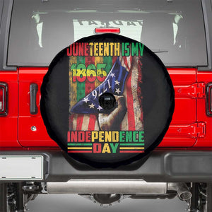 Juneteenth Is My Independence Day Spare Tire Cover Black Pride American Flag TS11 Black Print Your Wear