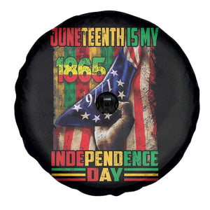 Juneteenth Is My Independence Day Spare Tire Cover Black Pride American Flag TS11 Print Your Wear