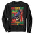 Juneteenth Is My Independence Day Sweatshirt Black Pride American Flag TS11 Black Print Your Wear