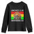 Juneteenth Is My Independence Day Youth Sweatshirt Bold Afro Liberation Pan-African Flag TS02 Black Print Your Wear