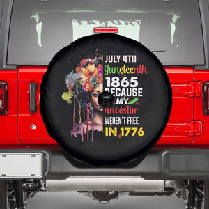 Juneteenth Spare Tire Cover July 4th Juneteenth 1865 Black History Afro Black Queen TS02 Black Print Your Wear
