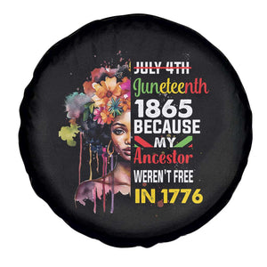 Juneteenth Spare Tire Cover July 4th Juneteenth 1865 Black History Afro Black Queen TS02 Print Your Wear