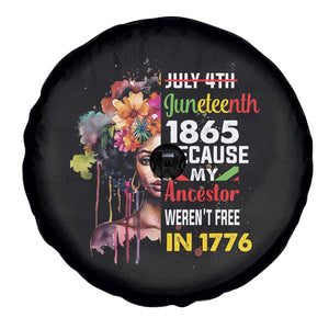Juneteenth Spare Tire Cover July 4th Juneteenth 1865 Black History Afro Black Queen TS02 Print Your Wear