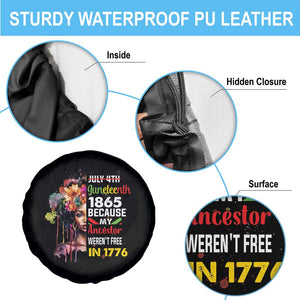 Juneteenth Spare Tire Cover July 4th Juneteenth 1865 Black History Afro Black Queen TS02 Print Your Wear
