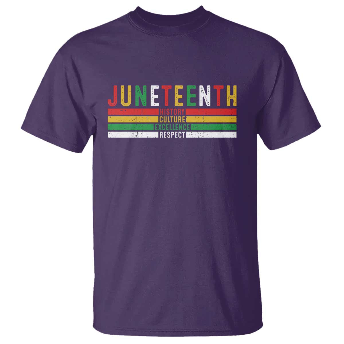 Juneteenth T Shirt Black History Culture Excellence Respect Retro Vintage TS10 Purple Print Your Wear