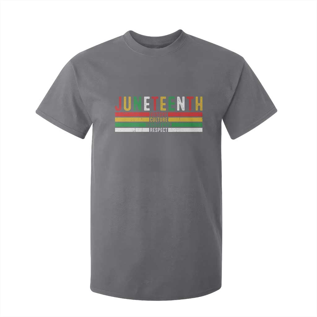 Juneteenth T Shirt For Kid Black History Culture Excellence Respect Retro Vintage TS10 Charcoal Print Your Wear