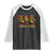 Juneteenth Vibes Only Raglan Shirt Afro Pride Sunglasses Black History Celebration TS02 Black White Print Your Wear