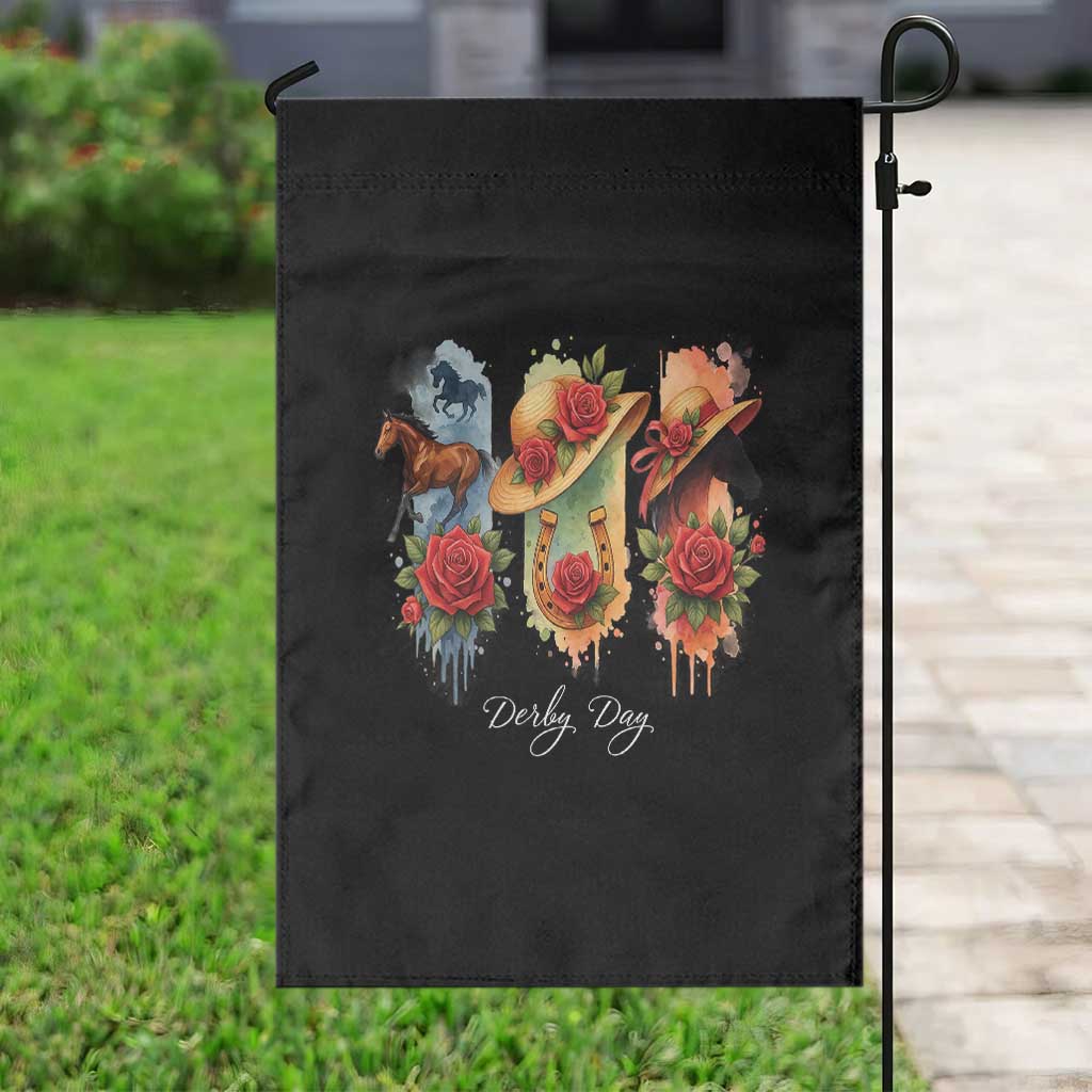 Ky Derby Day Garden Flag Horse Racing Nice Hat Mint Julep and Roses TS02 Print Your Wear