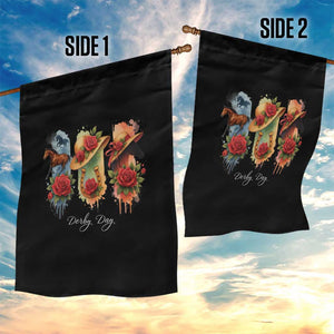 Ky Derby Day Garden Flag Horse Racing Nice Hat Mint Julep and Roses TS02 Print Your Wear