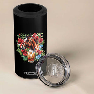 Ky Derby Day Party 4 in 1 Can Cooler Tumbler Mint Juleps and Roses Horse Racing TS02 Print Your Wear
