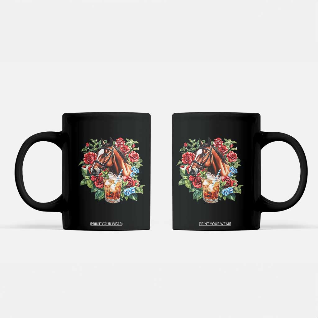 Ky Derby Day Party Coffee Mug Mint Juleps and Roses Horse Racing TS02 Black Print Your Wear