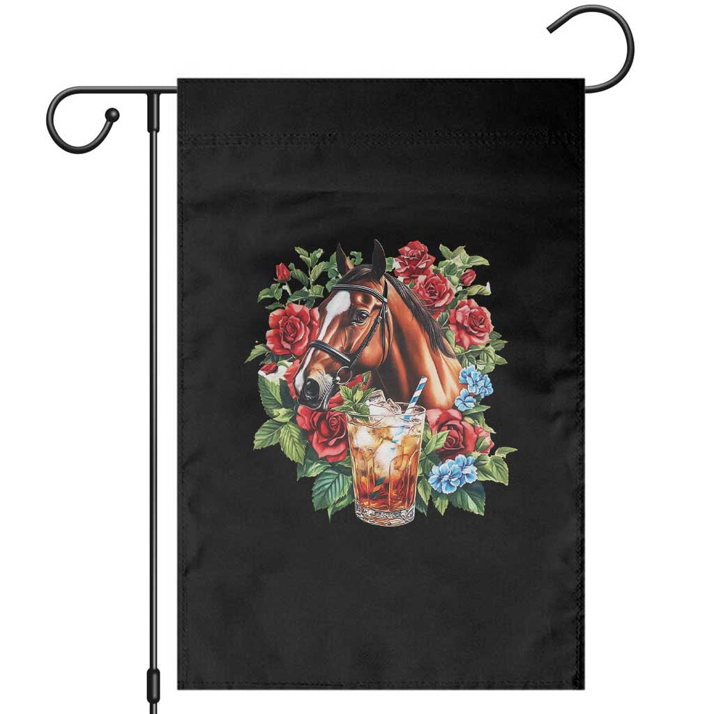 Ky Derby Day Party Garden Flag Mint Juleps and Roses Horse Racing TS02 Black Print Your Wear