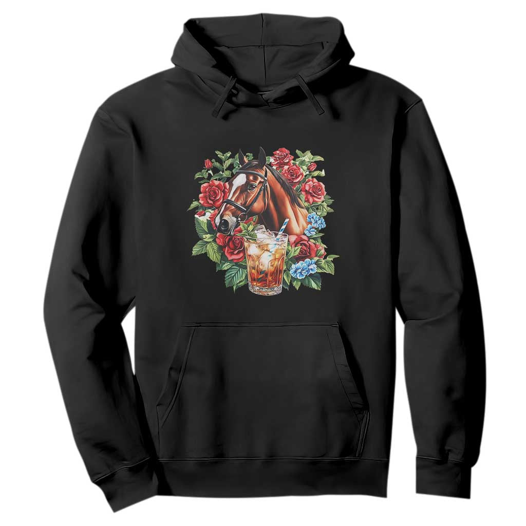 Ky Derby Day Party Hoodie Mint Juleps and Roses Horse Racing TS02 Black Print Your Wear