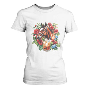 Ky Derby Day Party T Shirt For Women Mint Juleps and Roses Horse Racing TS02 White Print Your Wear