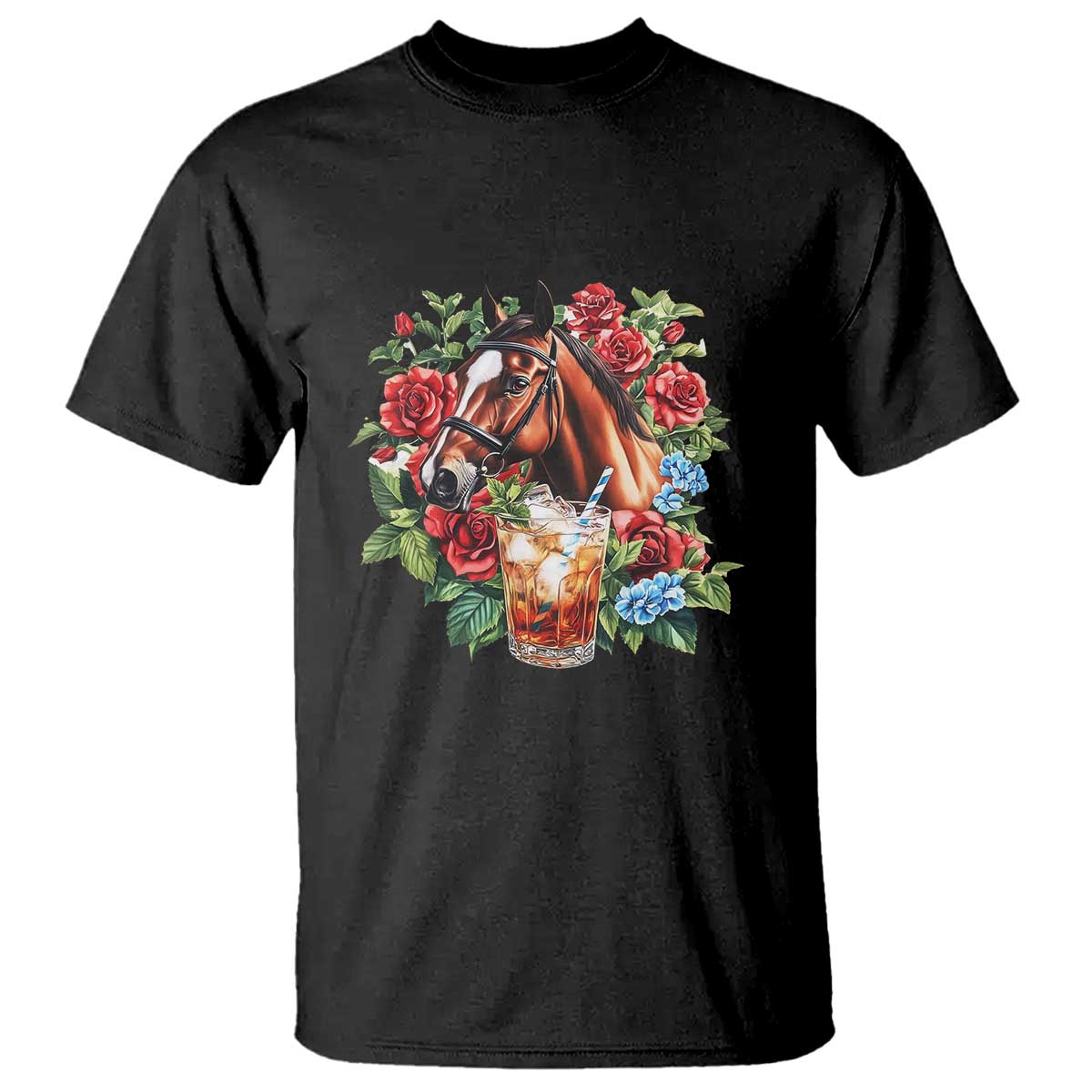 Ky Derby Day Party T Shirt Mint Juleps and Roses Horse Racing TS02 Black Print Your Wear
