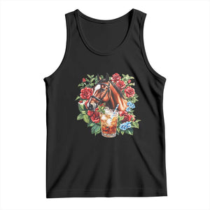 Ky Derby Day Party Tank Top Mint Juleps and Roses Horse Racing TS02 Black Print Your Wear