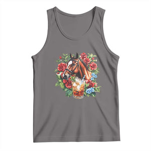 Ky Derby Day Party Tank Top Mint Juleps and Roses Horse Racing TS02 Deep Heather Print Your Wear