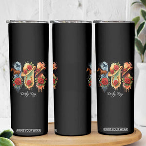 Ky Derby Day Skinny Tumbler Horse Racing Nice Hat Mint Julep and Roses TS02 Print Your Wear
