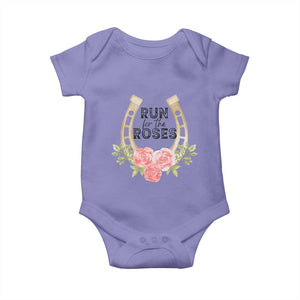 Ky Derby Horse Racing Baby Onesie Horses and Roses TS02 Violet Print Your Wear