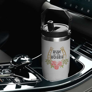 Ky Derby Horse Racing Flip Straw Tumbler Horses and Roses TS02 Print Your Wear