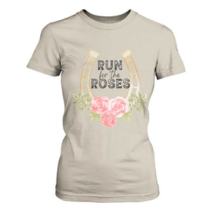 Ky Derby Horse Racing T Shirt For Women Horses and Roses TS02 Sand Print Your Wear