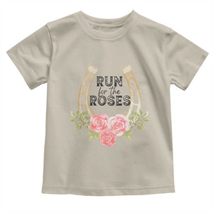 Ky Derby Horse Racing Toddler T Shirt Horses and Roses TS02 Sand Print Your Wear