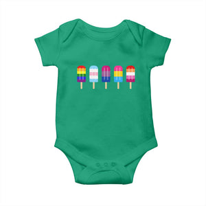 LGBT Rainbow Popsicles Baby Onesie Summer Ice Cream LGBTQ Pride Ally TS10 Irish Green Print Your Wear