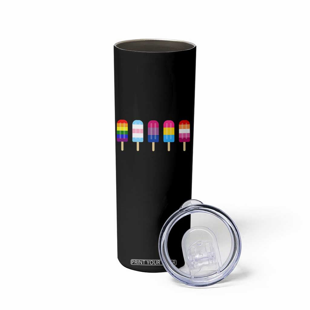 LGBT Rainbow Popsicles Skinny Tumbler Summer Ice Cream LGBTQ Pride Ally TS10 Print Your Wear