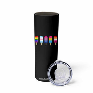 LGBT Rainbow Popsicles Skinny Tumbler Summer Ice Cream LGBTQ Pride Ally TS10 Print Your Wear