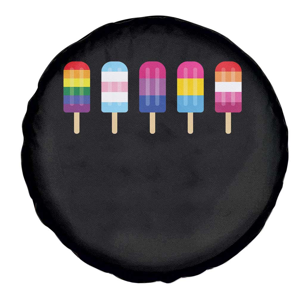 LGBT Rainbow Popsicles Spare Tire Cover Summer Ice Cream LGBTQ Pride Ally TS10 Print Your Wear