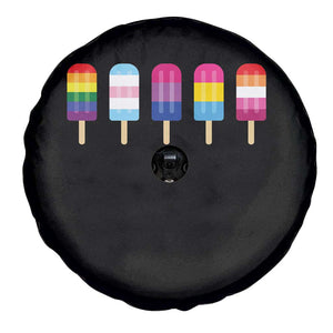 LGBT Rainbow Popsicles Spare Tire Cover Summer Ice Cream LGBTQ Pride Ally TS10 Print Your Wear